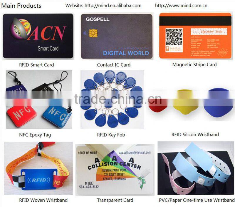 MDC269 credit card size contact IC smart card IC magnetic card