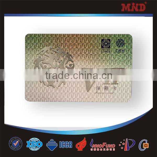 pvc atmel T5577 smart card with barcode