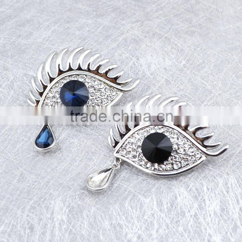 2015 Newest Design Weeping Eyes Crystal Angel Tears Brooch Charming Brooch