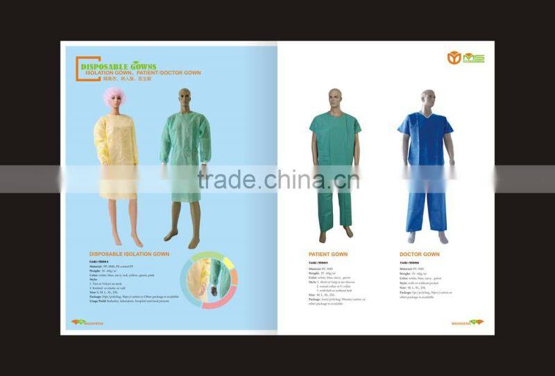 Disposable SMS scrub suit for medical use,anti-static,anti-alcohol,anti-blood