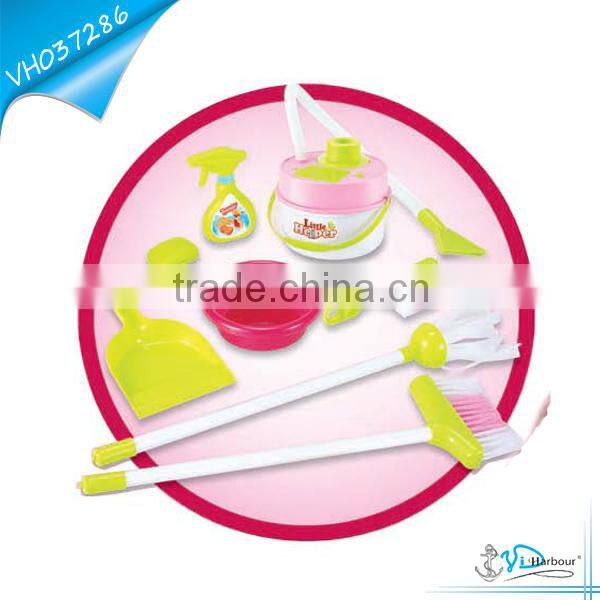 Battery Operated Cleaning Play Set Toy With Broom And Mop