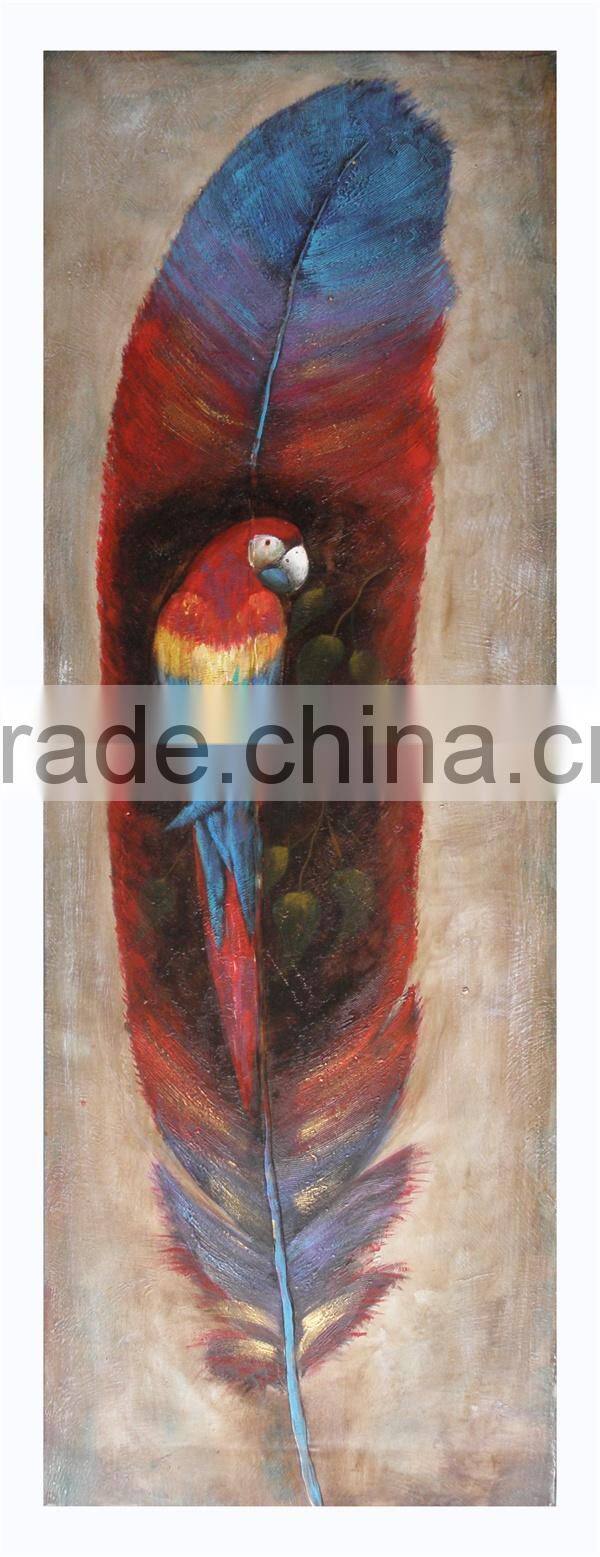 Feather Oil Painting