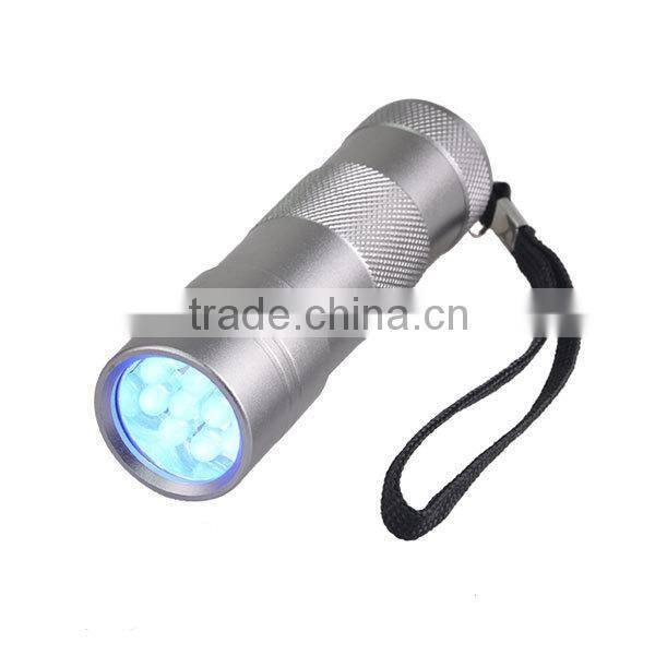 Hot sellers Aluminum 390~395nm pets UV Blacklight Flashlight