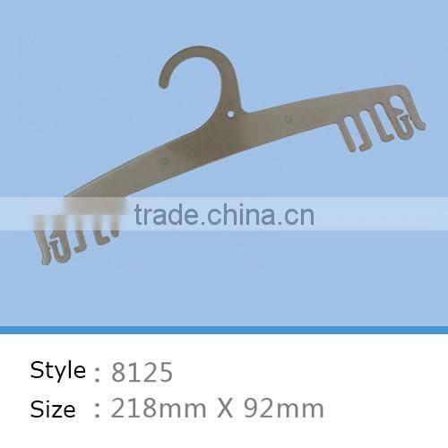 black fancy plastic clothes hanger for underwear and bra