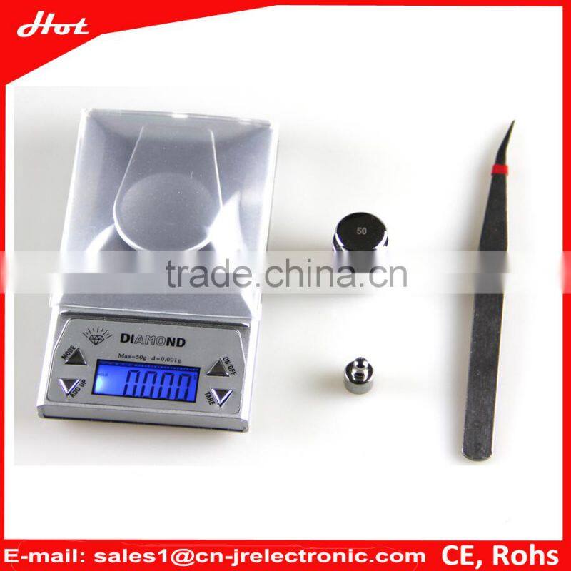 Mini electronic jewelry weighing balance digital pocket scale 10g 20g 50g