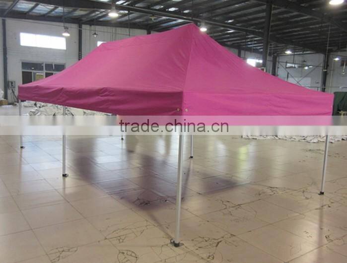 3m x6m small hexagon folding gazebo with window and door walls