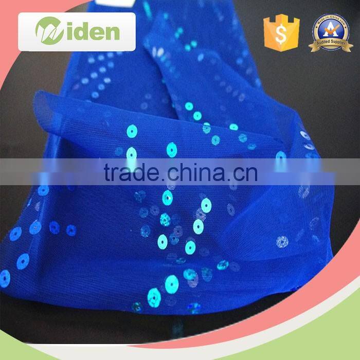 Quality guaranteed micro mesh polyester fabric with sequins or beads