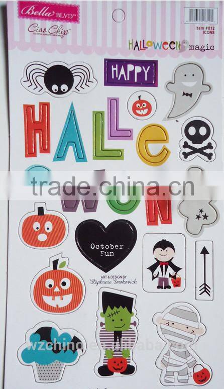 promotion halloween stickers/easter party supplies