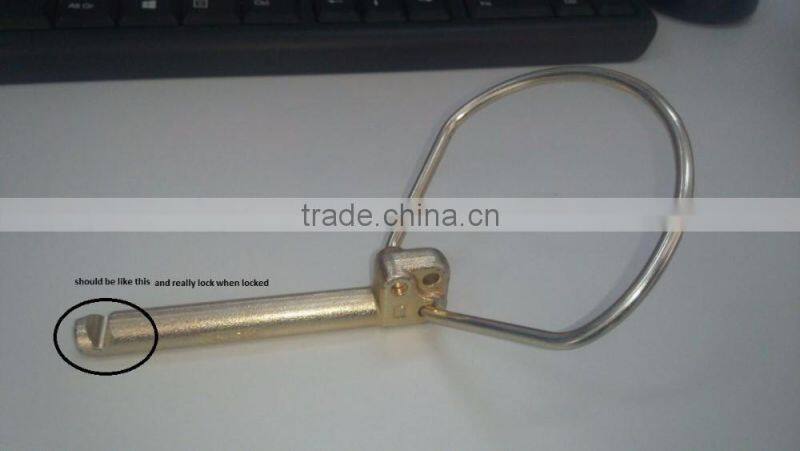 Linch pin lynch spring pin yellow galvanized