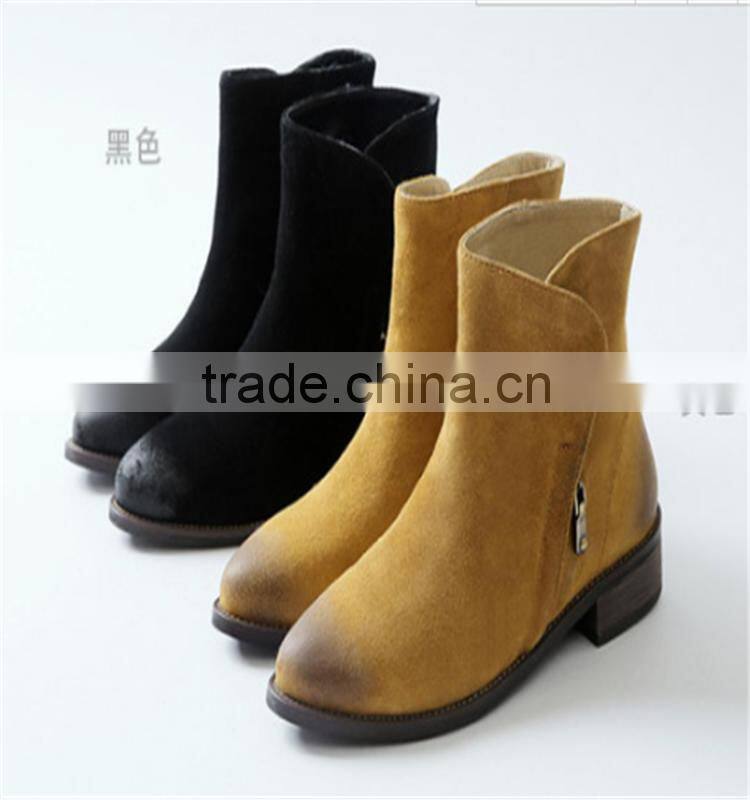 Stylish yellow zipper red bottom ankle boots USA hottest