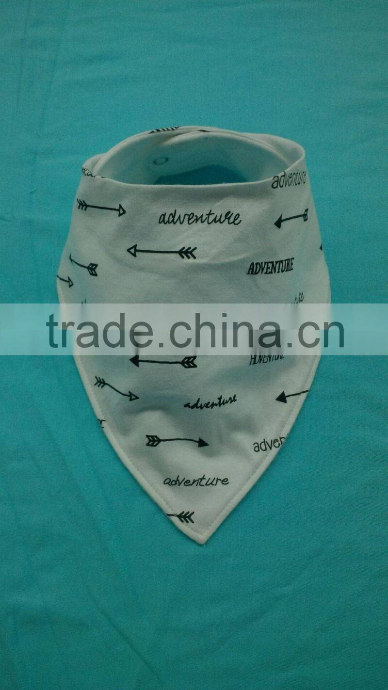 Wholesale 100% Cotton OEM Servicing Bandana Baby Bib's