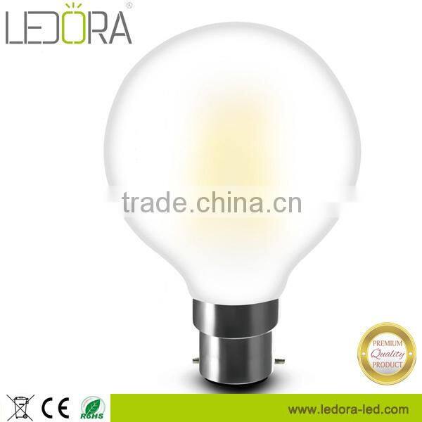 Clear Frosted Milky glass 2200k 2500k 2700k E26 E27 Dimmable 4W 6W G95 G125 LED Filament Bulb