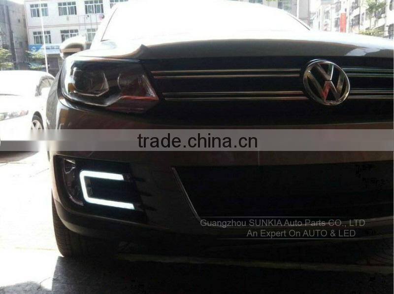 U shape Car Running Light LED White Head/Fog Day Drive Lamp car