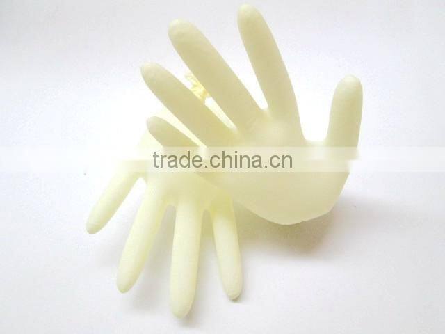 Power free cheap medical latex S M L natural gloves