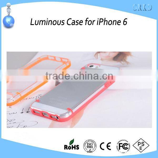 new popular night luminous phone case for iPhone 6