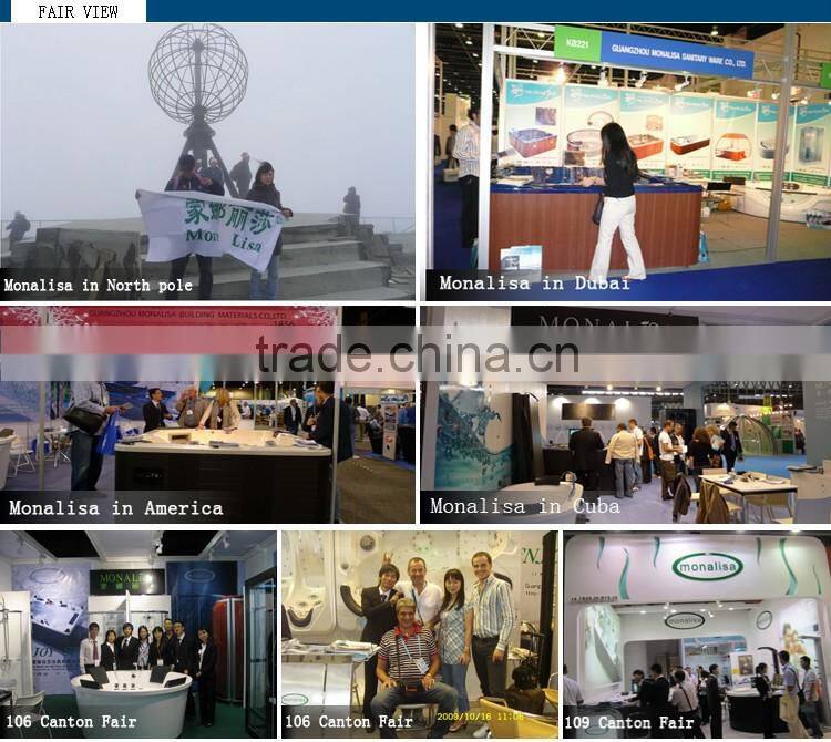 Sexy waterfall LED bathtub sizes