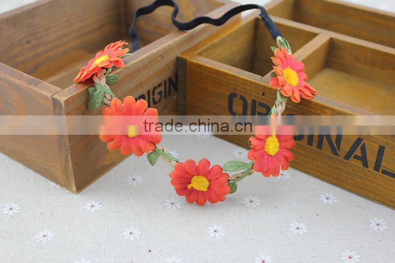 New fashion charming colorful flowers hairwrap Tokyo street style hairband