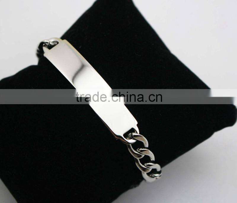 Fashion 316L Stainless Steel Tags Bracelet