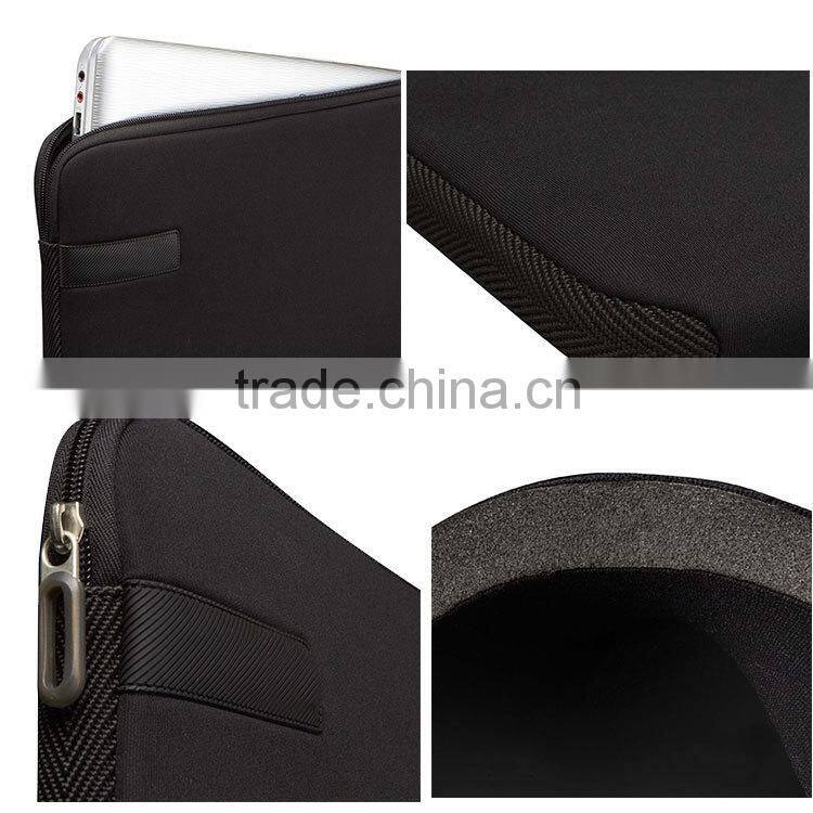 Custom printed 15.6 inch portable lightweight neoprene laptop sleeve