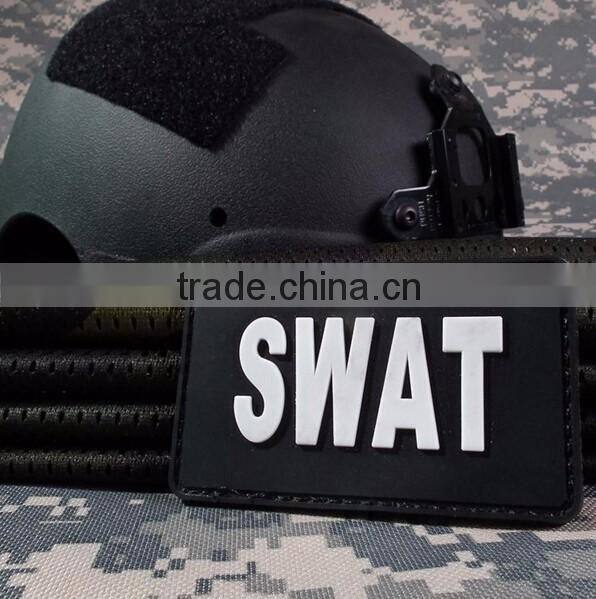 SWAT TEAM Banner 3D PVC Patch Special Weapons And Tactics Armband Rubber Tactical Gear Patch Badge 5*8 cm