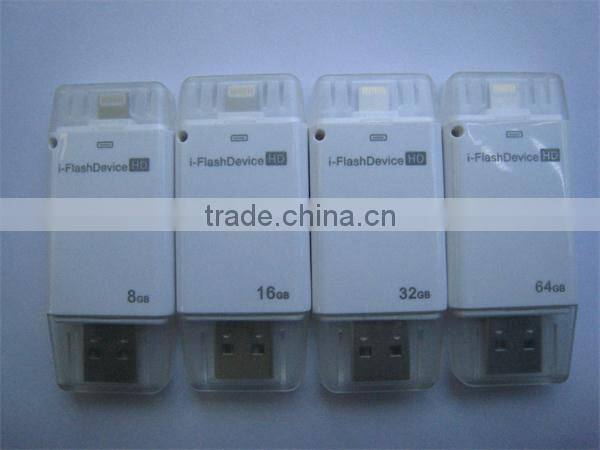 Factory Price High Quality Real Capacity OTG iFlash Drive 3 in 1OTG Pen Drive 8G,16G,32G For iPhone