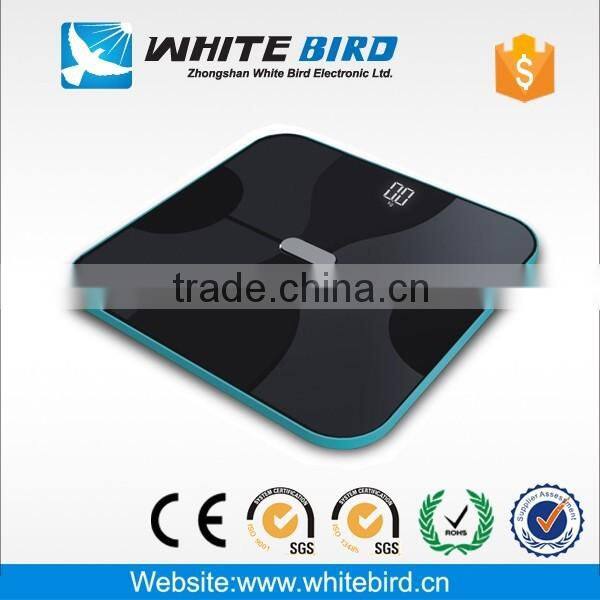 Bluetooth electronic body fat digital weighing scales with ITO glass plate personal fat scale