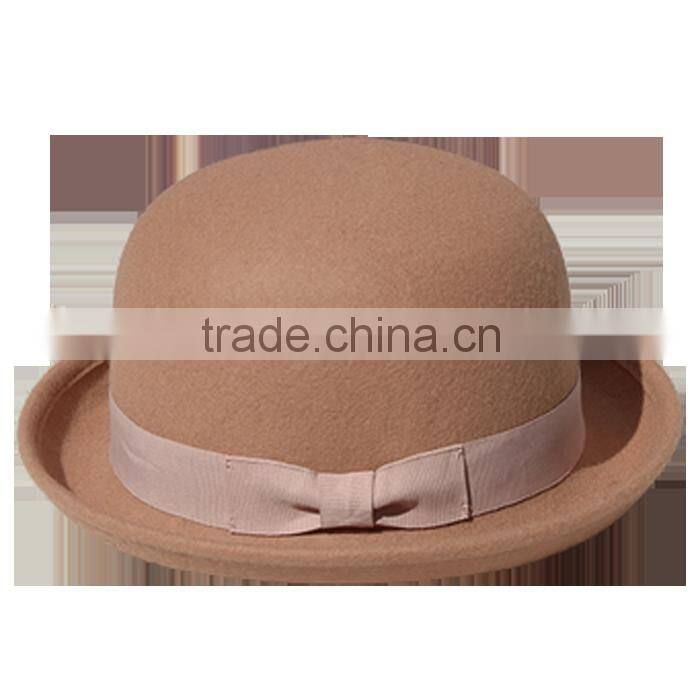 Stylish 100% wool felt dome hats for lady