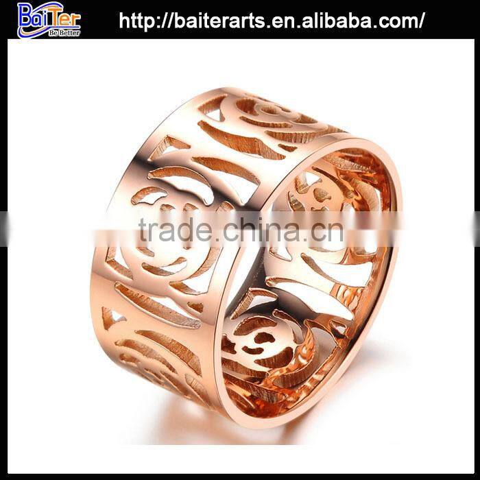 Elegant tianium stone men's skull ring ,stainless steel skull ring