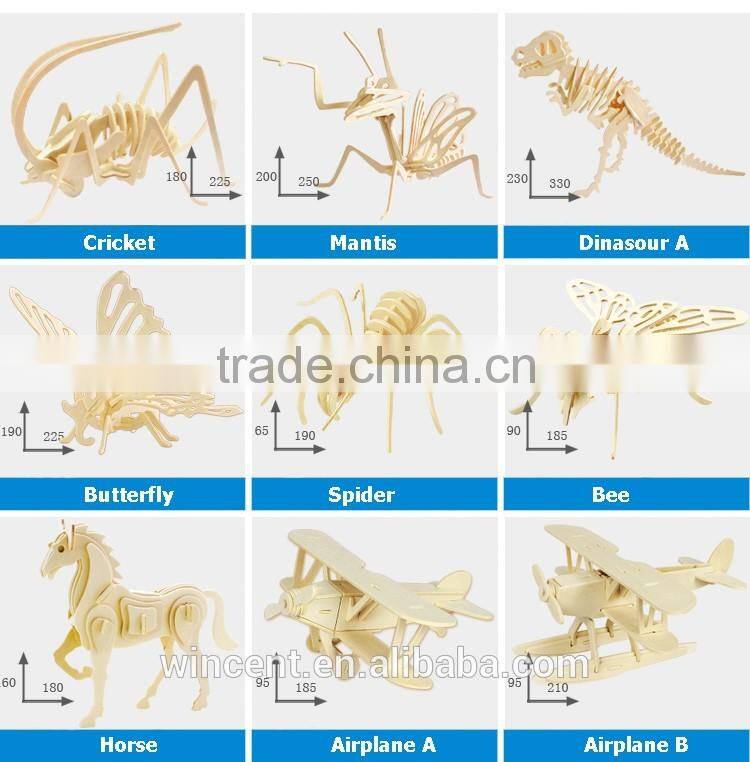 DIY 3D Wooden Snake Puzzle