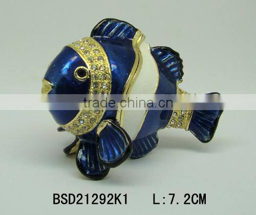Hot selling Pewter enamel NEMO jewelry box