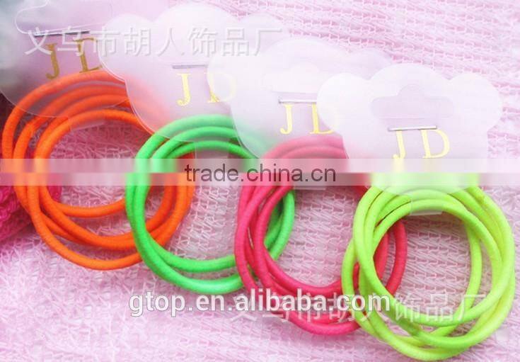 Wholesale rubber elastic hair circle cheap good quality R-0001