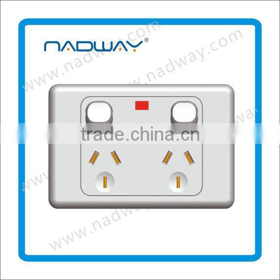 45A 1 Gang Double Pole Wall Switch With Neon