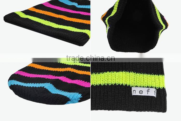 high quality colorful funny winter man and woman beanie hats