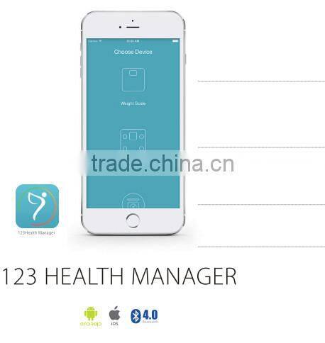 Latest Top Quality nature bamboo platform Body Fat Analysis Scale 330lbs Capacity