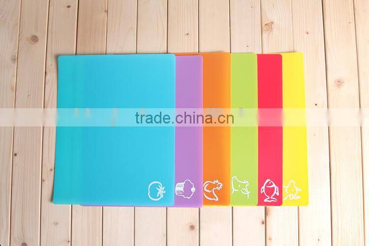 Colorful vegetable choping board plastic cutting mats