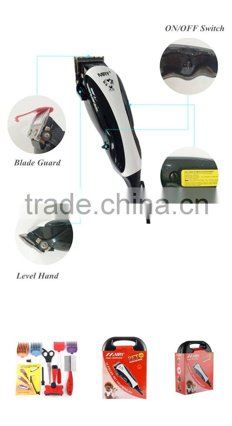11 piece new design pet grooming set/light weight dog clipper