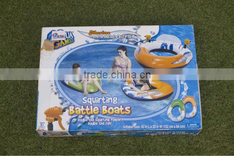 INFLATABLE SQUIRTING BATTLE BOATS