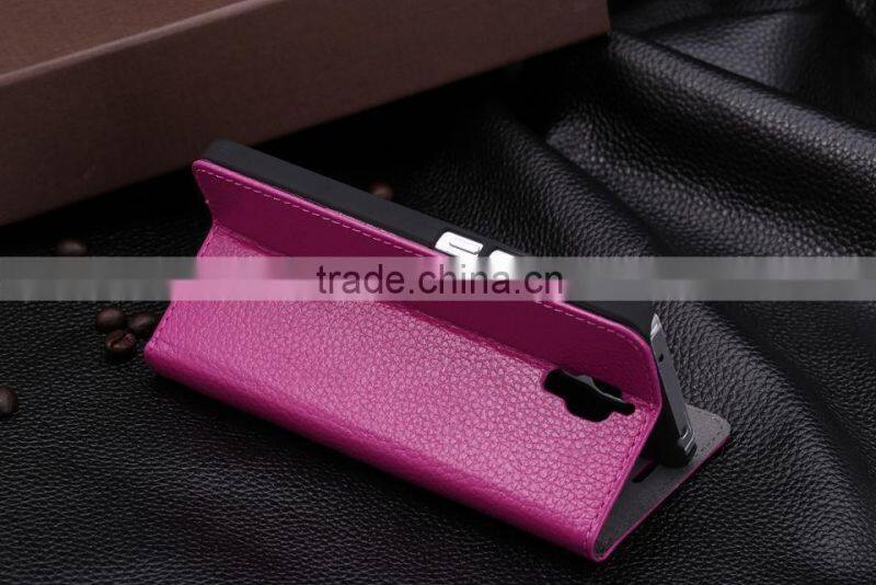 Superb Quality Leather Incoming Calls Filp Case for Xiaomi 4