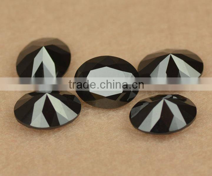 wholesale price gem stone square princess cut synthetic black nano spinel