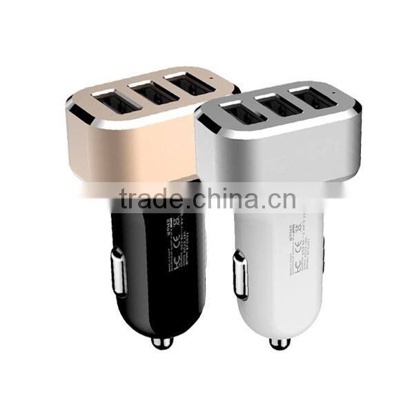 New product external battery charger,universal battery charger for 3 USB port car charger