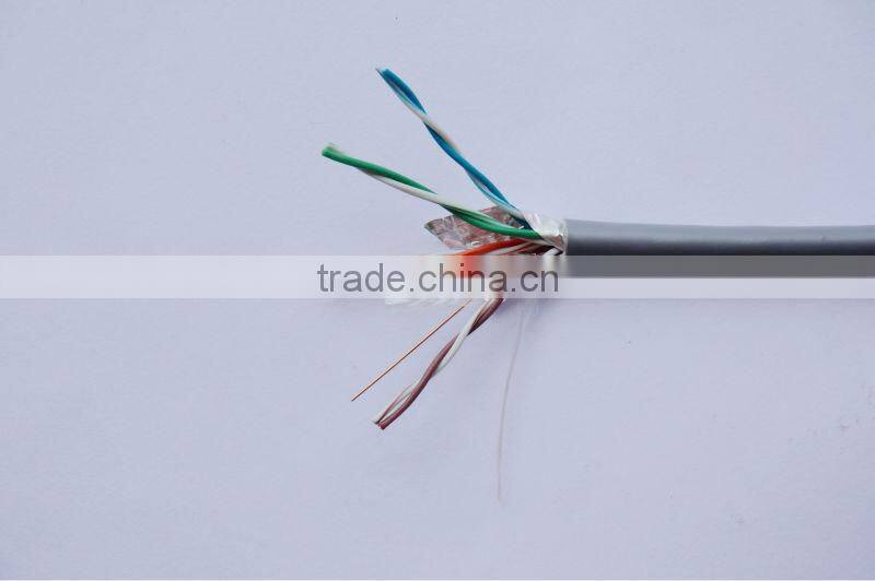 shield cat5e stp rj45 male connector with cable
