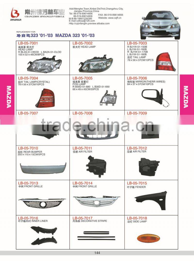 Auto spare parts & car body parts & car accessories air filter FOR MAZDA 323 1999 2000 2001 2002 2003 1.6L