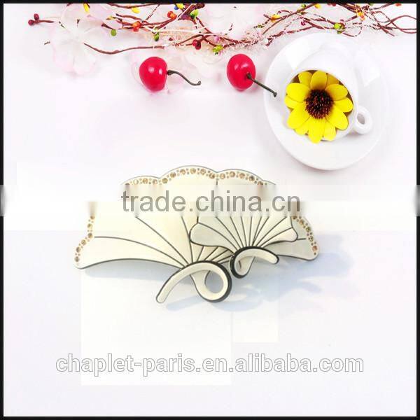 high quality -the shape of ganoderma lucidum hair clips handmade in China