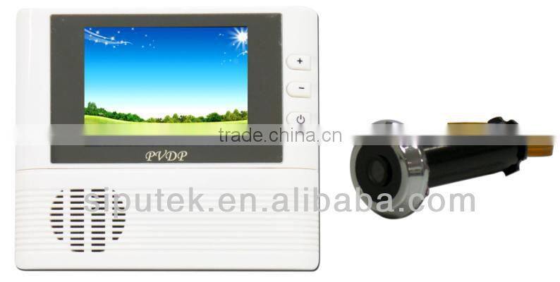 2.8 inch LCD remote video talk digital door peephole viewer,wired doorbell with camera,peephole door eye
