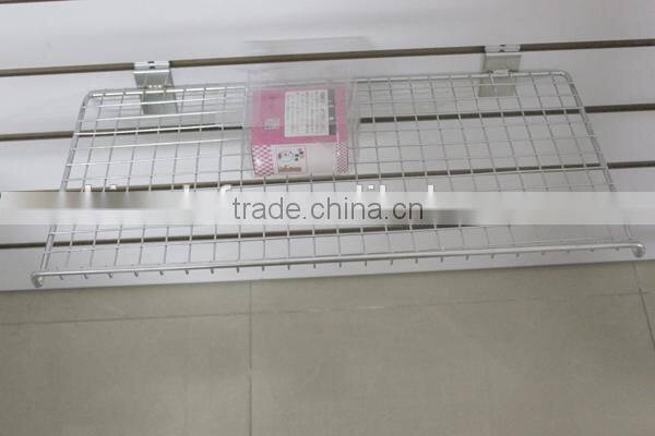 Wire Mesh Supermarket Shelf for Slatwall