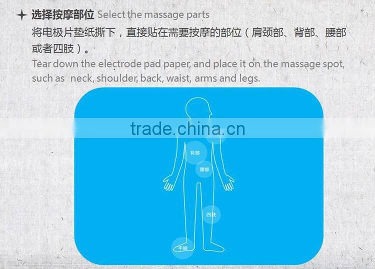 smart phone APP Bluetooth control electronic pulse massager Anywhere anytime Wireless muscle full body neck massager Properties