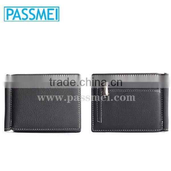 RFID Blocking Genuine Leather Money Clip