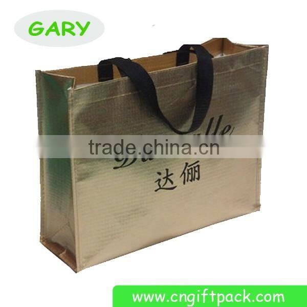 Gold Handbag Tote Bag Metallic Laminated Tote Bag Manufacturer