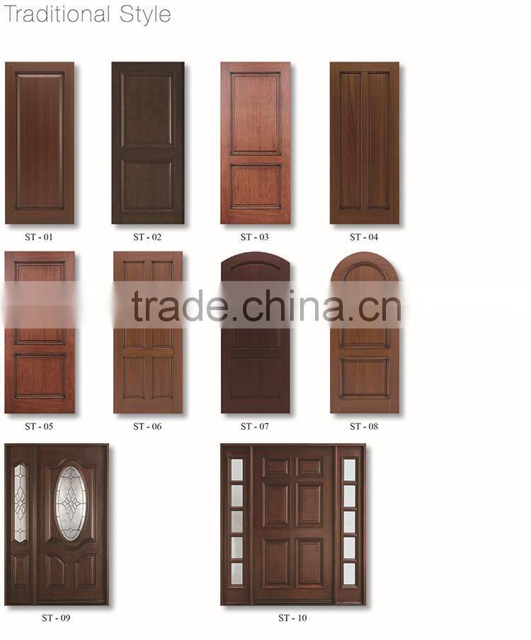 4- panel mahogany hardwood door design