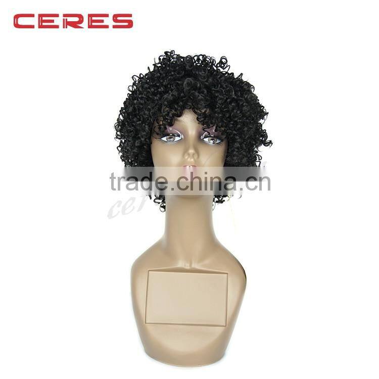 wholesale cheap synthetic hair afro kinky curly wig